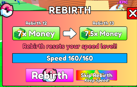 rebirth Escape Tsunami for brainrots